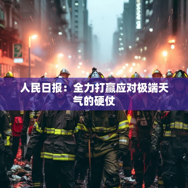 人民日报：全力打赢应对极端天气的硬仗