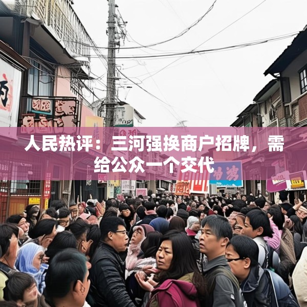人民热评：三河强换商户招牌，需给公众一个交代