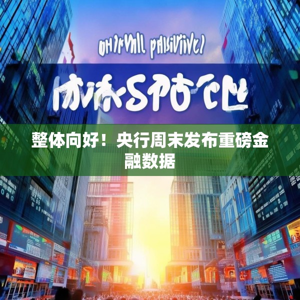 整体向好！央行周末发布重磅金融数据