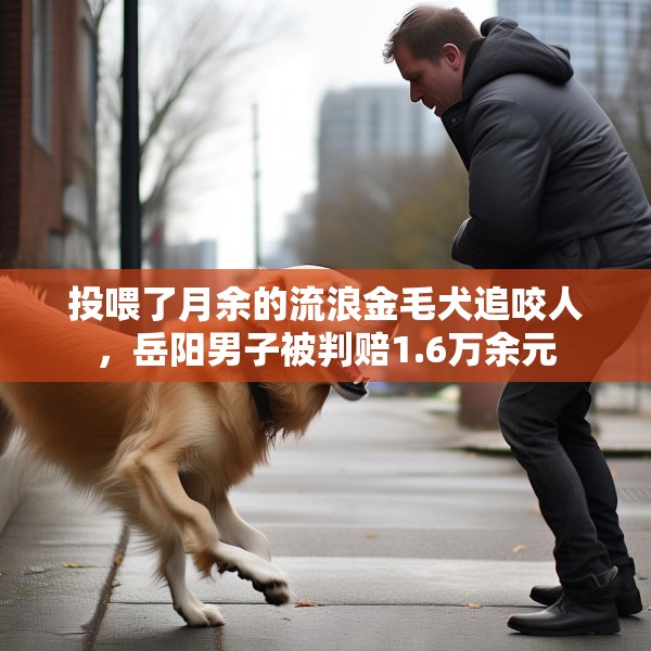 投喂了月余的流浪金毛犬追咬人，岳阳男子被判赔1.6万余元