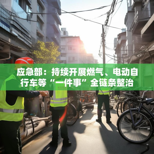 应急部：持续开展燃气、电动自行车等“一件事”全链条整治