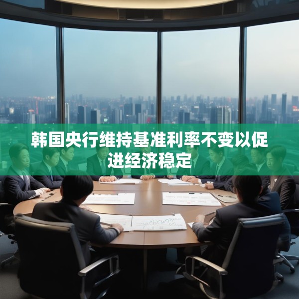 韩国央行维持基准利率不变以促进经济稳定