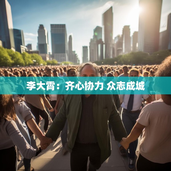 李大霄：齐心协力 众志成城