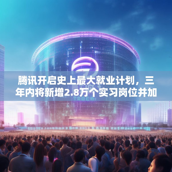 腾讯开启史上最大就业计划，三年内将新增2.8万个实习岗位并加大转化录用