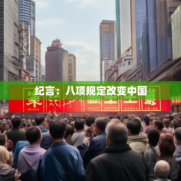 纪言：八项规定改变中国
