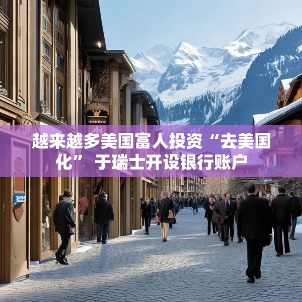 越来越多美国富人投资“去美国化” 于瑞士开设银行账户