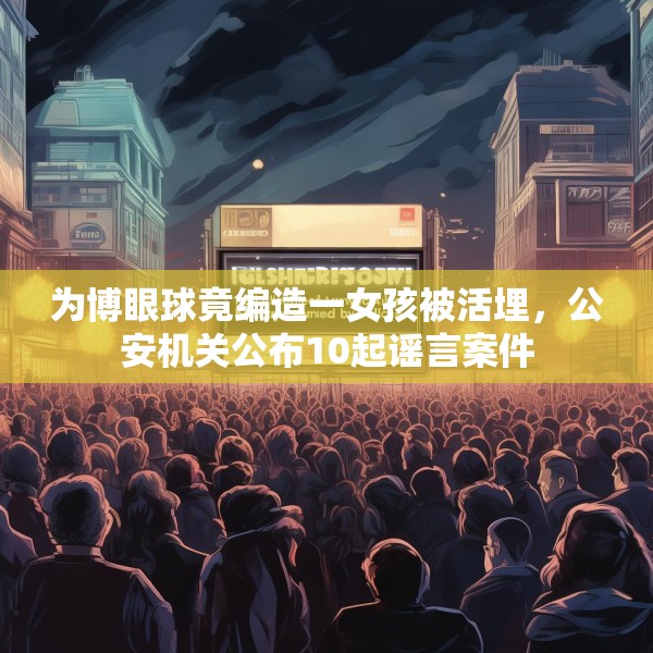 为博眼球竟编造一女孩被活埋，公安机关公布10起谣言案件