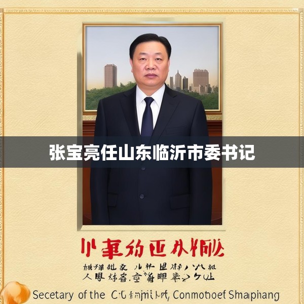 张宝亮任山东临沂市委书记