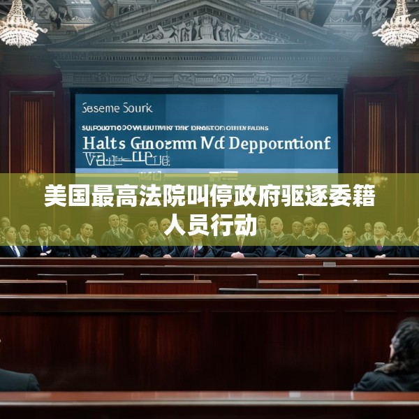 美国最高法院叫停政府驱逐委籍人员行动