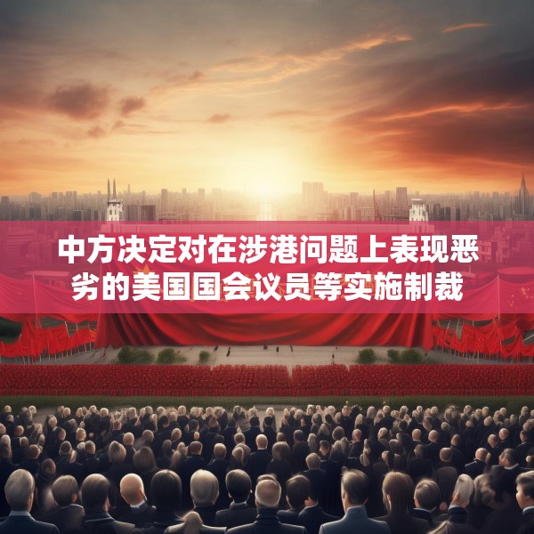 中方决定对在涉港问题上表现恶劣的美国国会议员等实施制裁