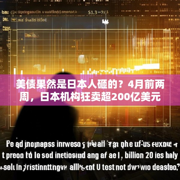 美债果然是日本人砸的？4月前两周，日本机构狂卖超200亿美元外债，规模创20年新高！