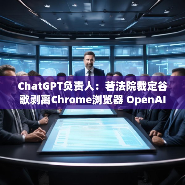 ChatGPT负责人：若法院裁定谷歌剥离Chrome浏览器 OpenAI会有意购买
