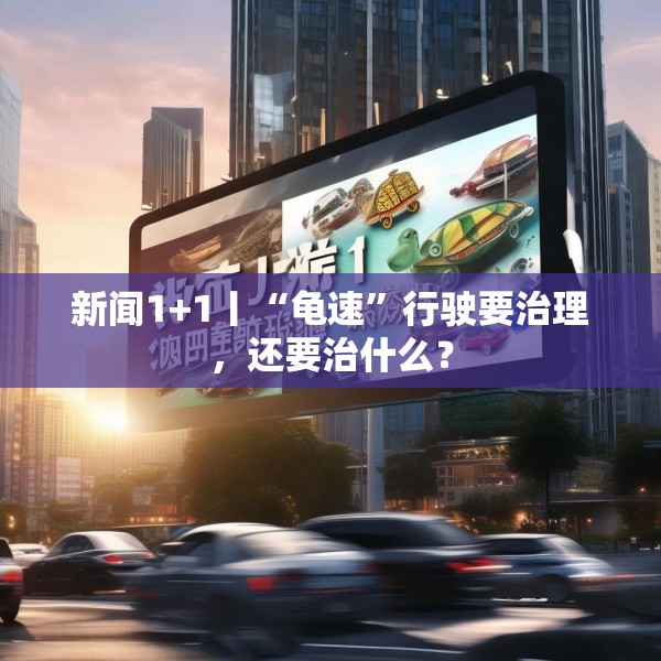 新闻1+1丨“龟速”行驶要治理，还要治什么？
