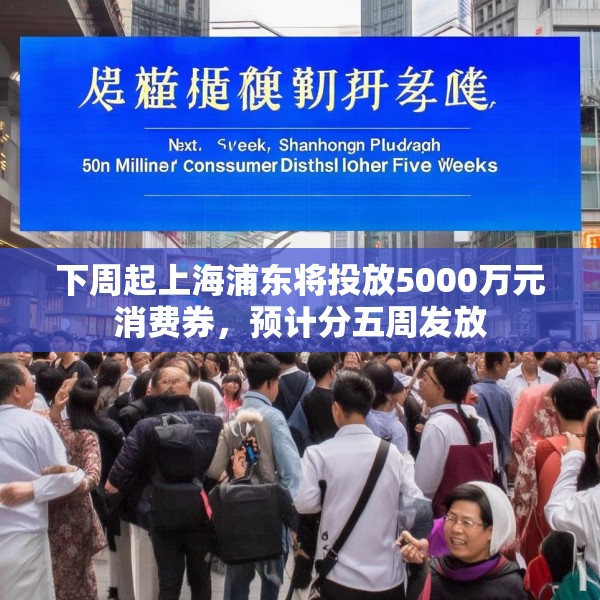 下周起上海浦东将投放5000万元消费券，预计分五周发放