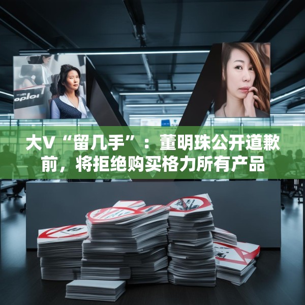 大V“留几手”：董明珠公开道歉前，将拒绝购买格力所有产品