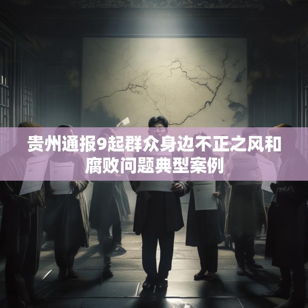 贵州通报9起群众身边不正之风和腐败问题典型案例