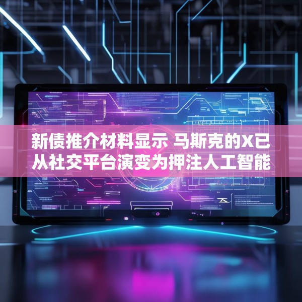新债推介材料显示 马斯克的X已从社交平台演变为押注人工智能和订阅收入的平台