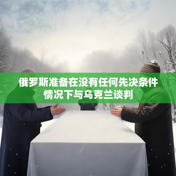 俄罗斯准备在没有任何先决条件情况下与乌克兰谈判
