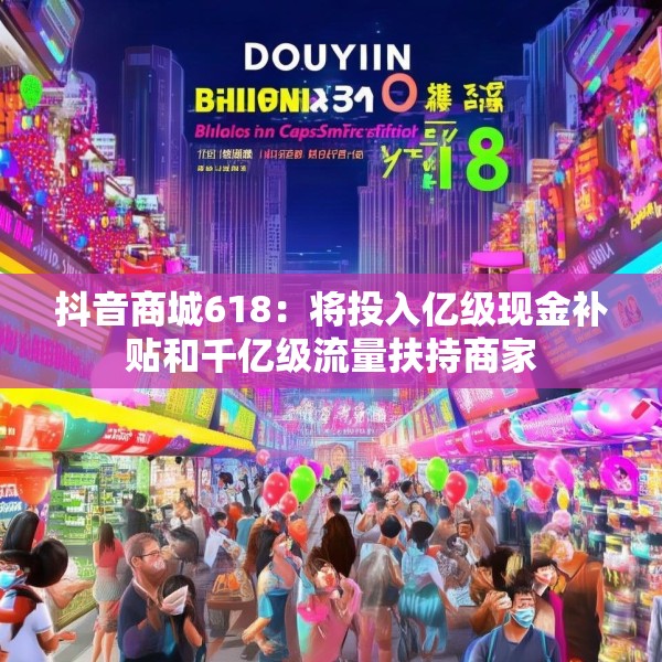 抖音商城618：将投入亿级现金补贴和千亿级流量扶持商家