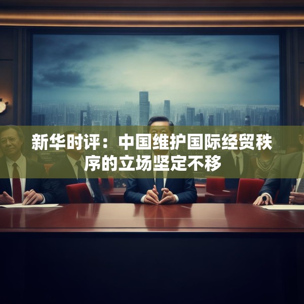 新华时评：中国维护国际经贸秩序的立场坚定不移