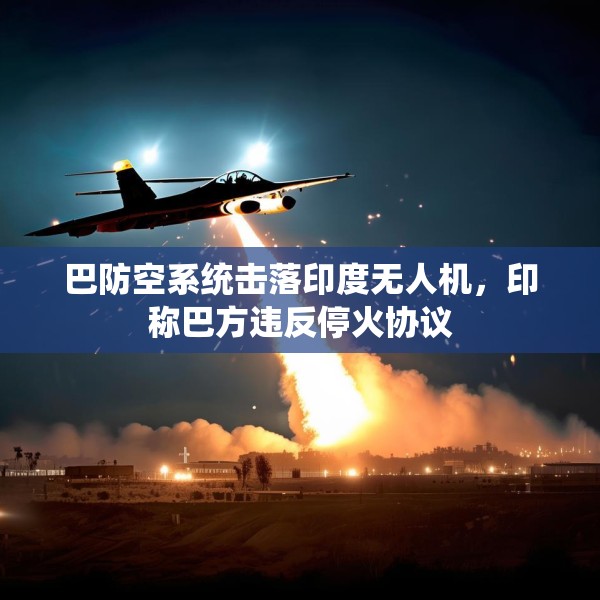 巴防空系统击落印度无人机，印称巴方违反停火协议