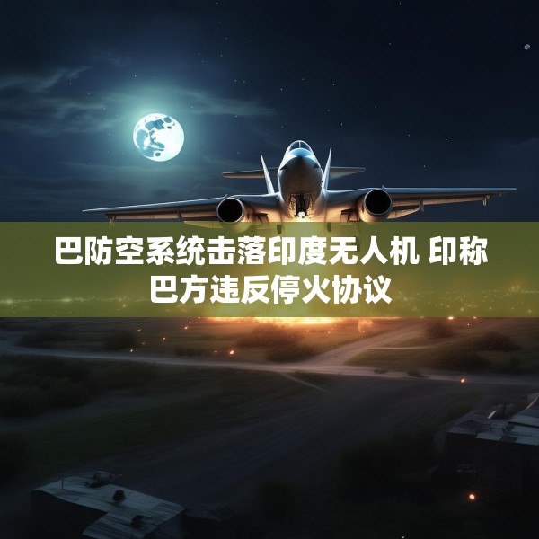 巴防空系统击落印度无人机 印称巴方违反停火协议