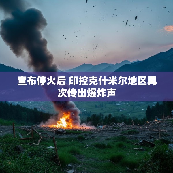 宣布停火后 印控克什米尔地区再次传出爆炸声