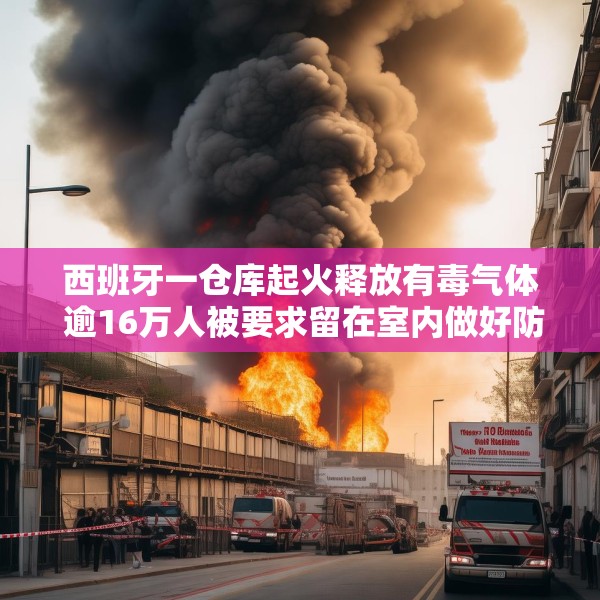 西班牙一仓库起火释放有毒气体 逾16万人被要求留在室内做好防护