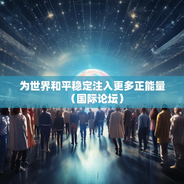 为世界和平稳定注入更多正能量（国际论坛）