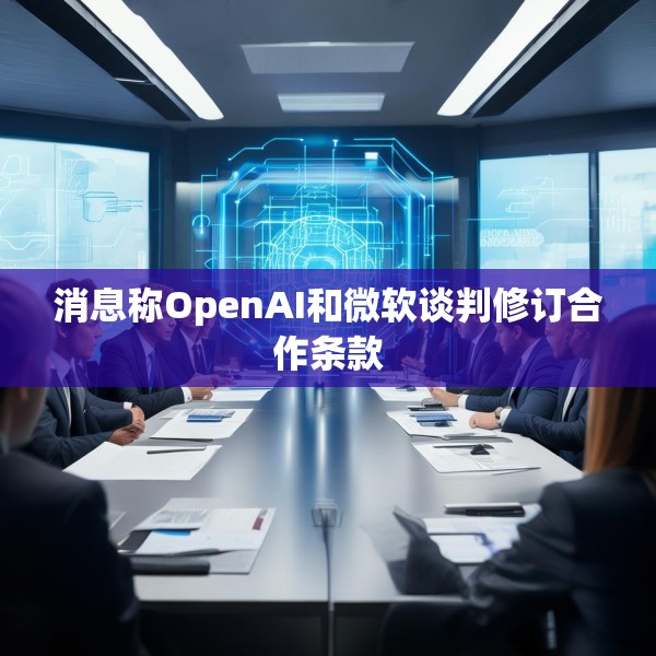 消息称OpenAI和微软谈判修订合作条款
