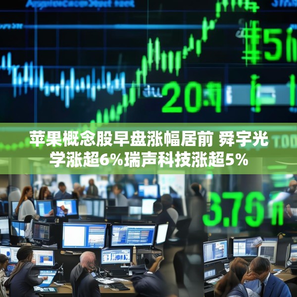 苹果概念股早盘涨幅居前 舜宇光学涨超6%瑞声科技涨超5%