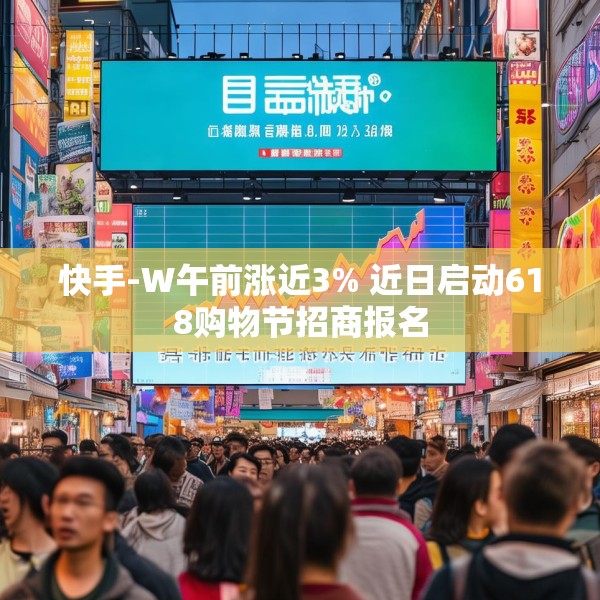 快手-W午前涨近3% 近日启动618购物节招商报名