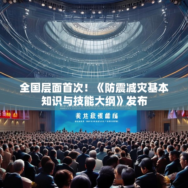 全国层面首次！《防震减灾基本知识与技能大纲》发布