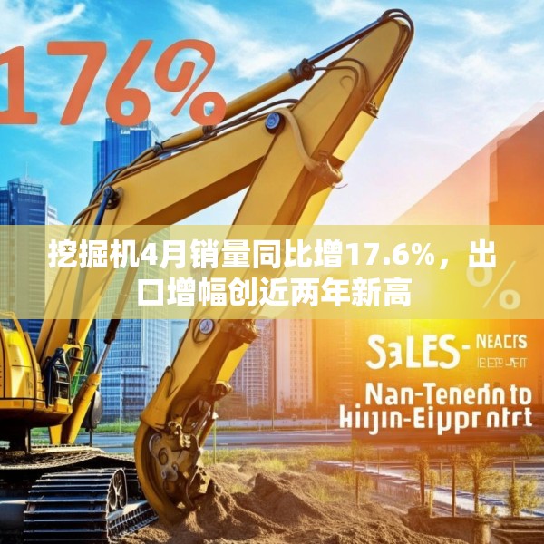 挖掘机4月销量同比增17.6%，出口增幅创近两年新高