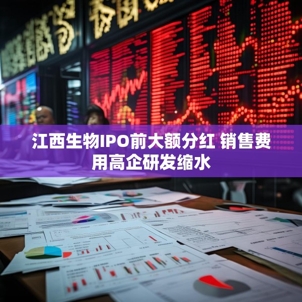 江西生物IPO前大额分红 销售费用高企研发缩水