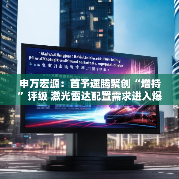 申万宏源：首予速腾聚创“增持”评级 激光雷达配置需求进入爆发期