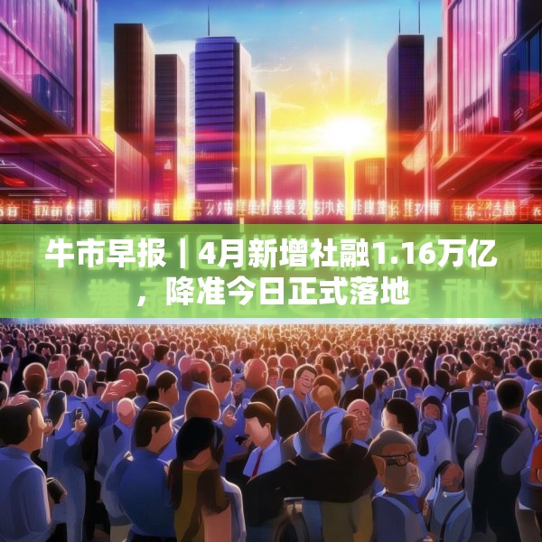牛市早报｜4月新增社融1.16万亿，降准今日正式落地