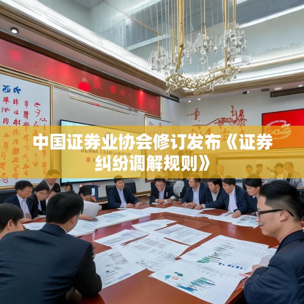 中国证券业协会修订发布《证券纠纷调解规则》