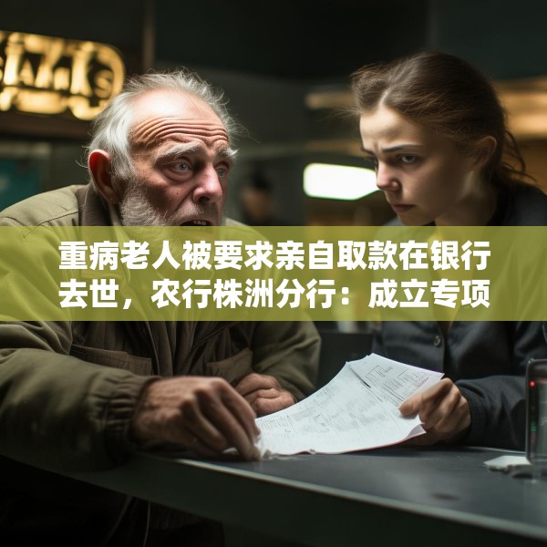 重病老人被要求亲自取款在银行去世，农行株洲分行：成立专项工作组、配合警方调查