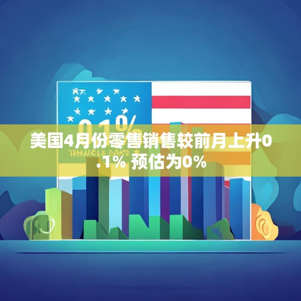 美国4月份零售销售较前月上升0.1% 预估为0%