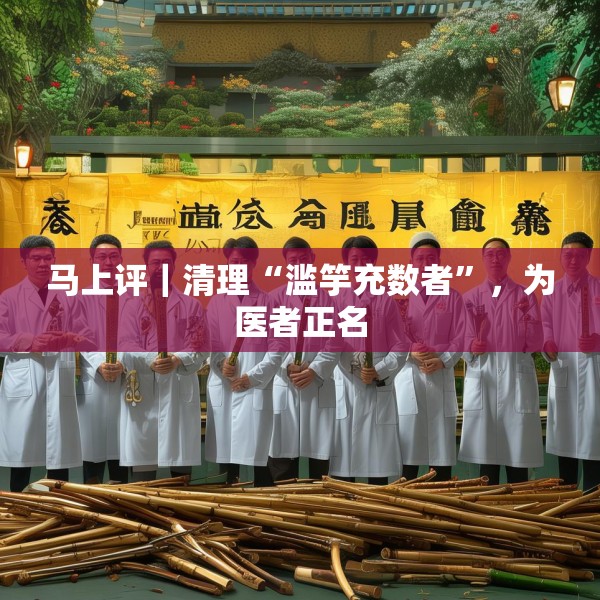 马上评｜清理“滥竽充数者”，为医者正名