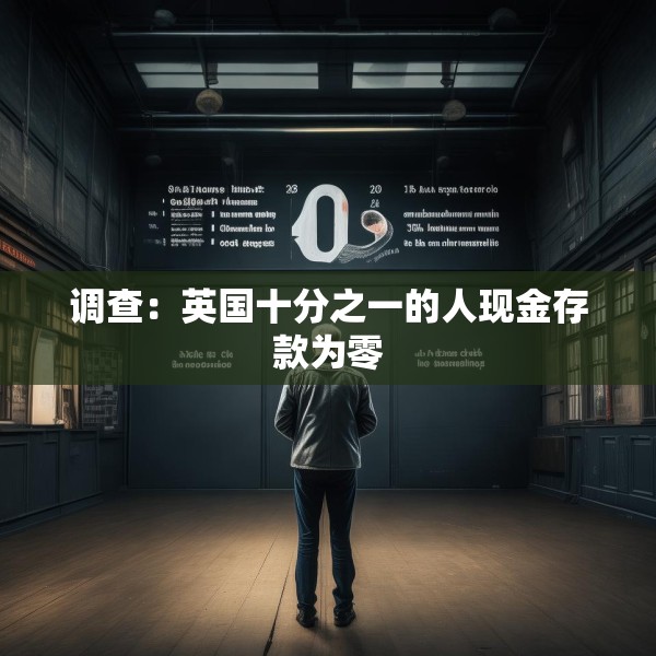 调查：英国十分之一的人现金存款为零
