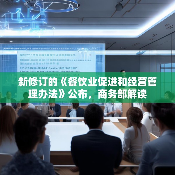 新修订的《餐饮业促进和经营管理办法》公布，商务部解读