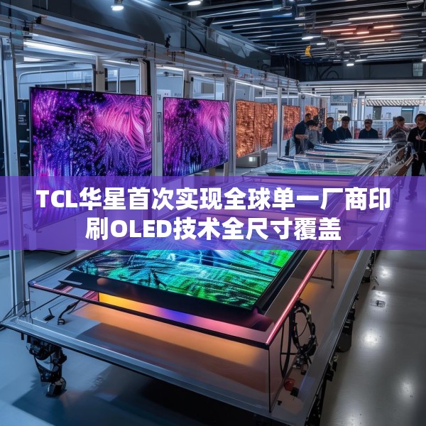 TCL华星首次实现全球单一厂商印刷OLED技术全尺寸覆盖