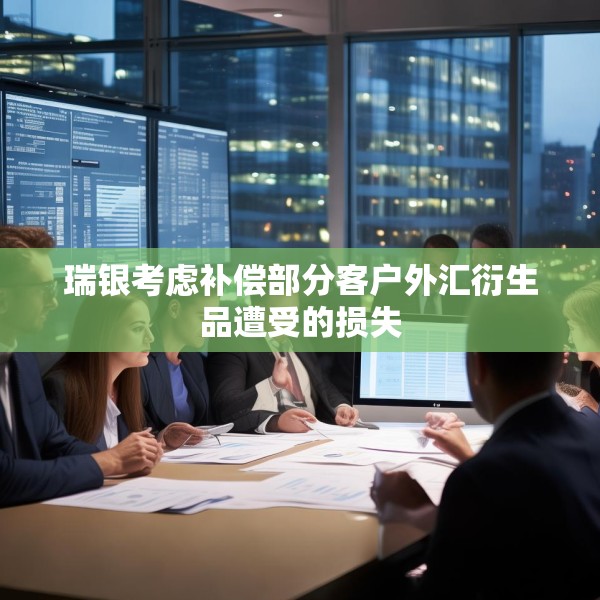 瑞银考虑补偿部分客户外汇衍生品遭受的损失