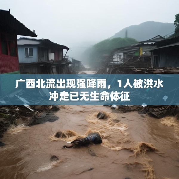 广西北流出现强降雨，1人被洪水冲走已无生命体征