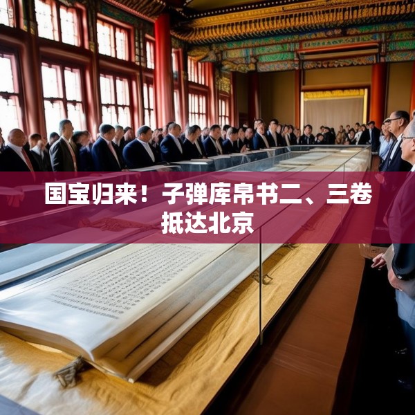 国宝归来！子弹库帛书二、三卷抵达北京