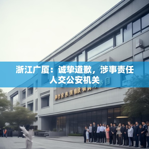 浙江广厦：诚挚道歉，涉事责任人交公安机关