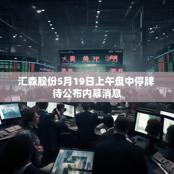 汇森股份5月19日上午盘中停牌 待公布内幕消息