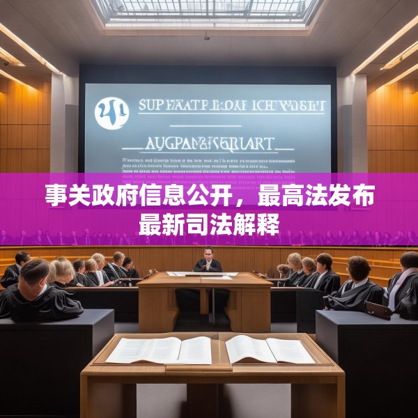 事关政府信息公开，最高法发布最新司法解释